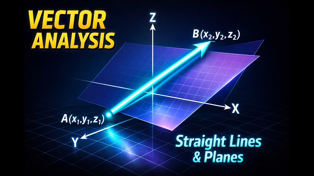 VECTOR ANALYSIS – Straight Lines & Planes Part - 4