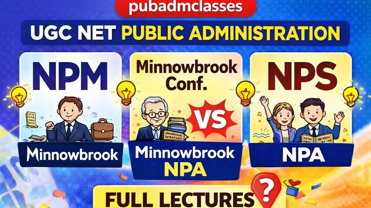 NPA & Minnowbrook I, II, III | NPM Rise & Decline | UGC NET @Pubadmclasses #ugcnet#jrf#upsc#pubadm