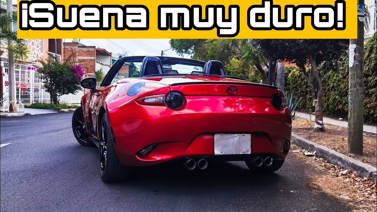 CATBACK PARA EL MAZDA MX-5, NUEVA TUBERIA Y SALIDAS DE ESCAPE