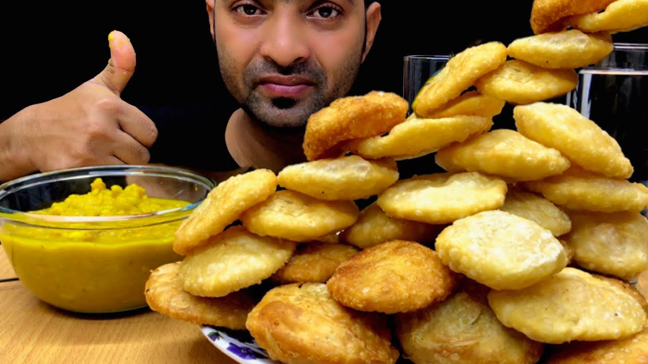 ASMR : EATING HUGE CRISPY PURI /LUCHI | REAL INDIAN MUKBANG EATING SHOW @nexteat