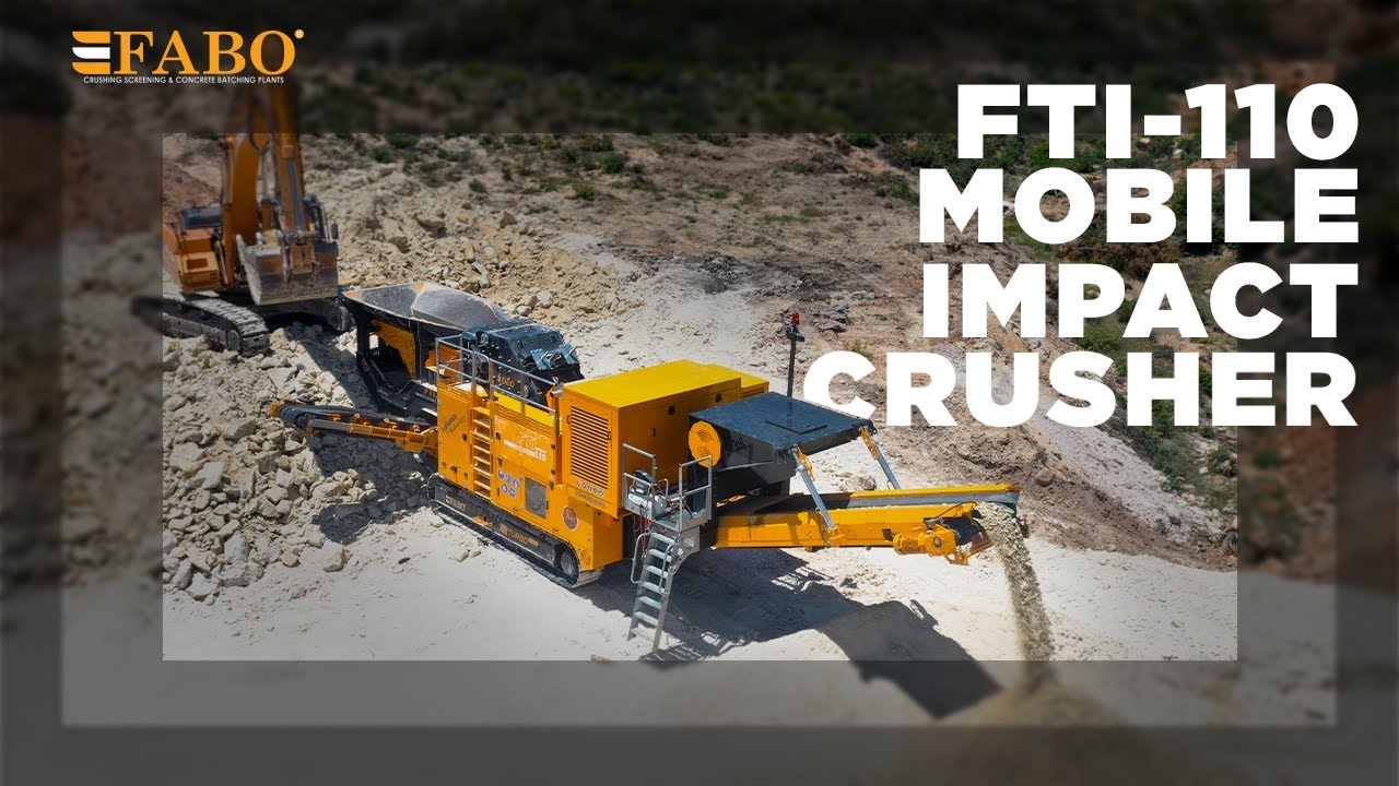 FTI 110 | The Pinnacle of Its Class in Mobile Impact Crushers!