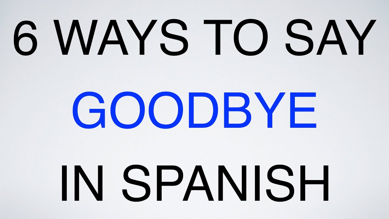 6 Ways to say 