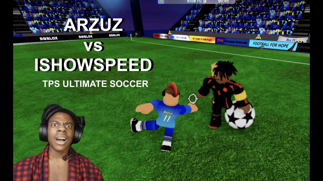 ISHOWSPEED VS ARZUZ in TPS Ultimate Soccer 2025 - Roblox