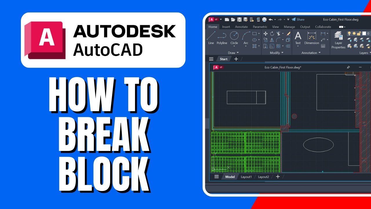 How to Break Block in AutoCAD
