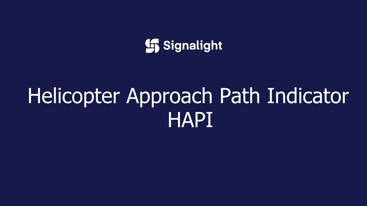 Helicopter Approach Path Indicator &ndash; HAPI simulation