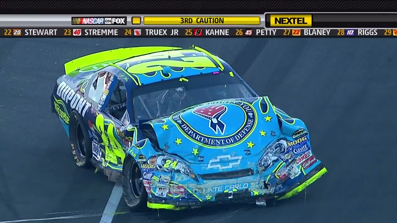 NASCAR all crashes 2007  Coca Cola 600