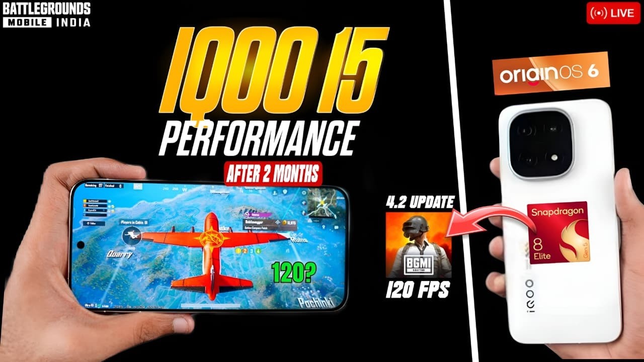 IQOO 15 BGMI 120FPS TEST 🔥 | IQOO = SMOOTH GAMEPLAY