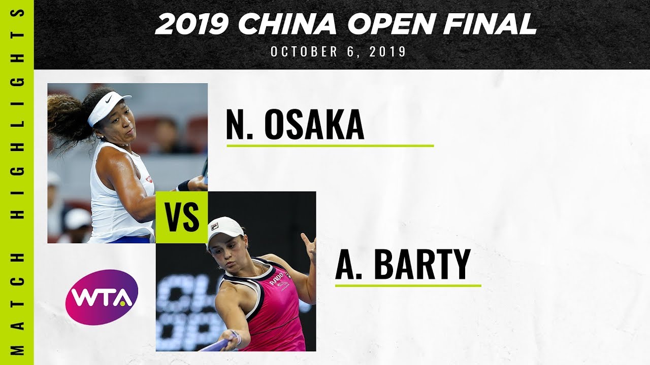 Naomi Osaka vs. Ashleigh Barty | 2019 China Open Final | WTA Highlights