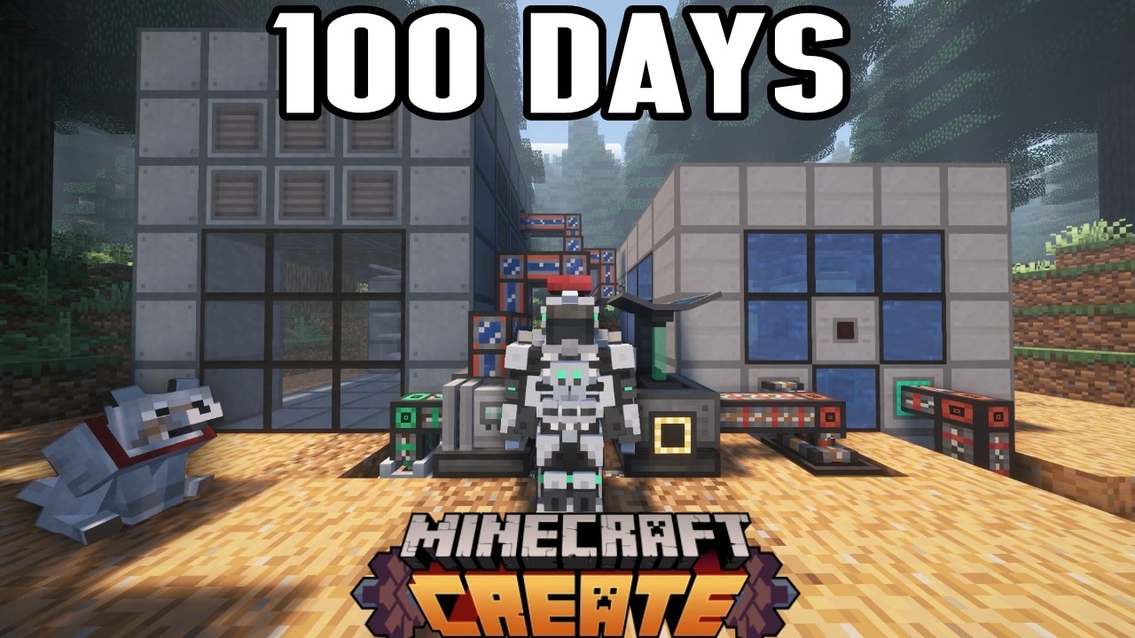 I Spend 100 Days Getting The Best Modded Armor In Minecraft