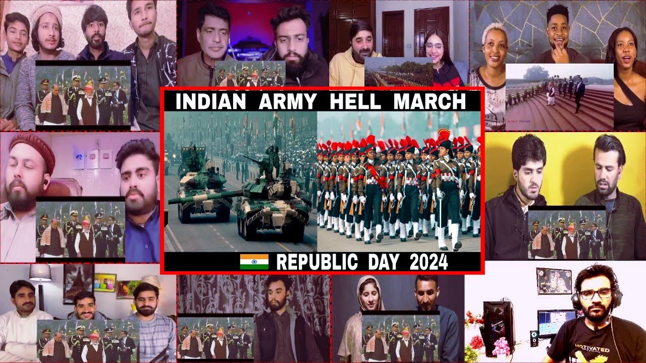 Indian Army Hell March || 2024 || India's Republic Day Parade | Pakistani Reaction | FUNTOO MASHUP