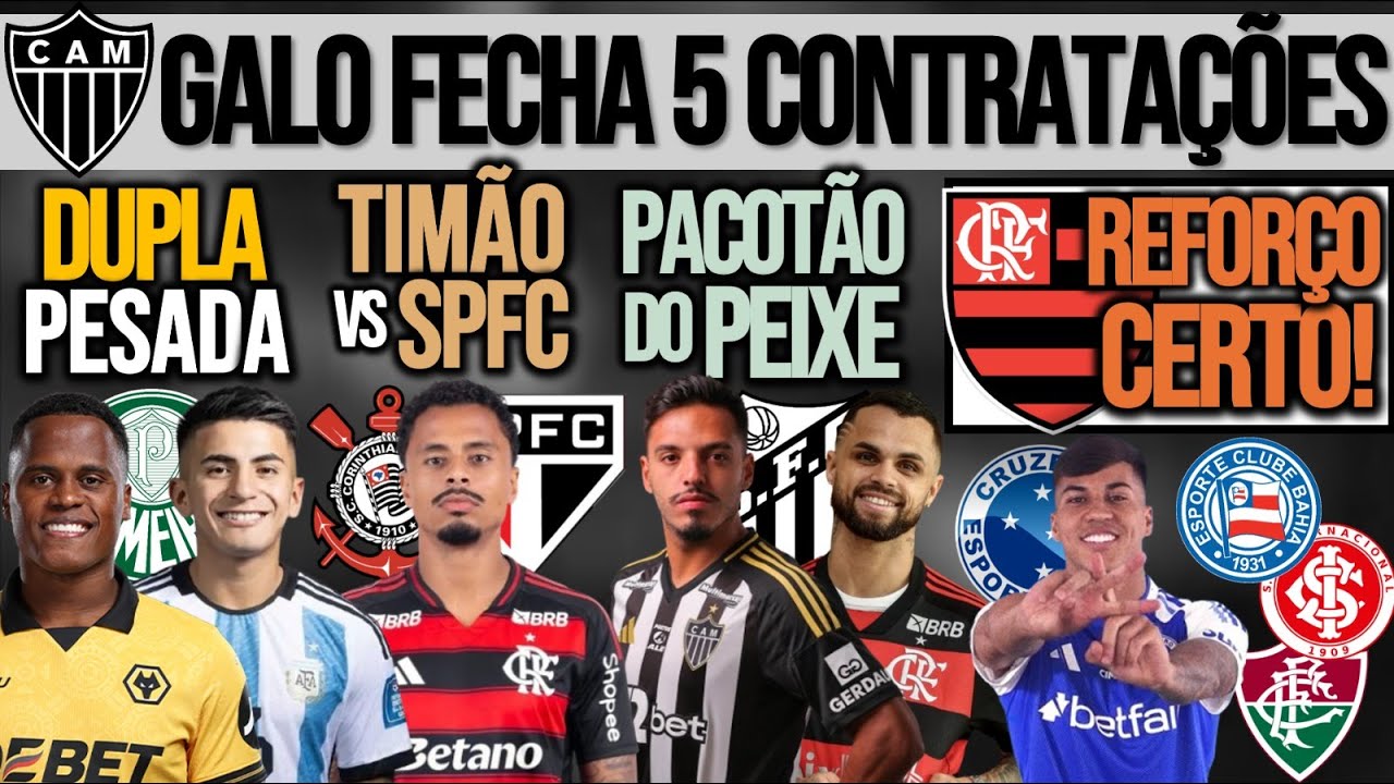 VERDÃO TB QUER ARIAS| TIMÃO TENTA CHAPÉU NO SP| FLA FECHA REFORÇO| MICHA NO PEIXE| GALO, KJ, BAHIA+