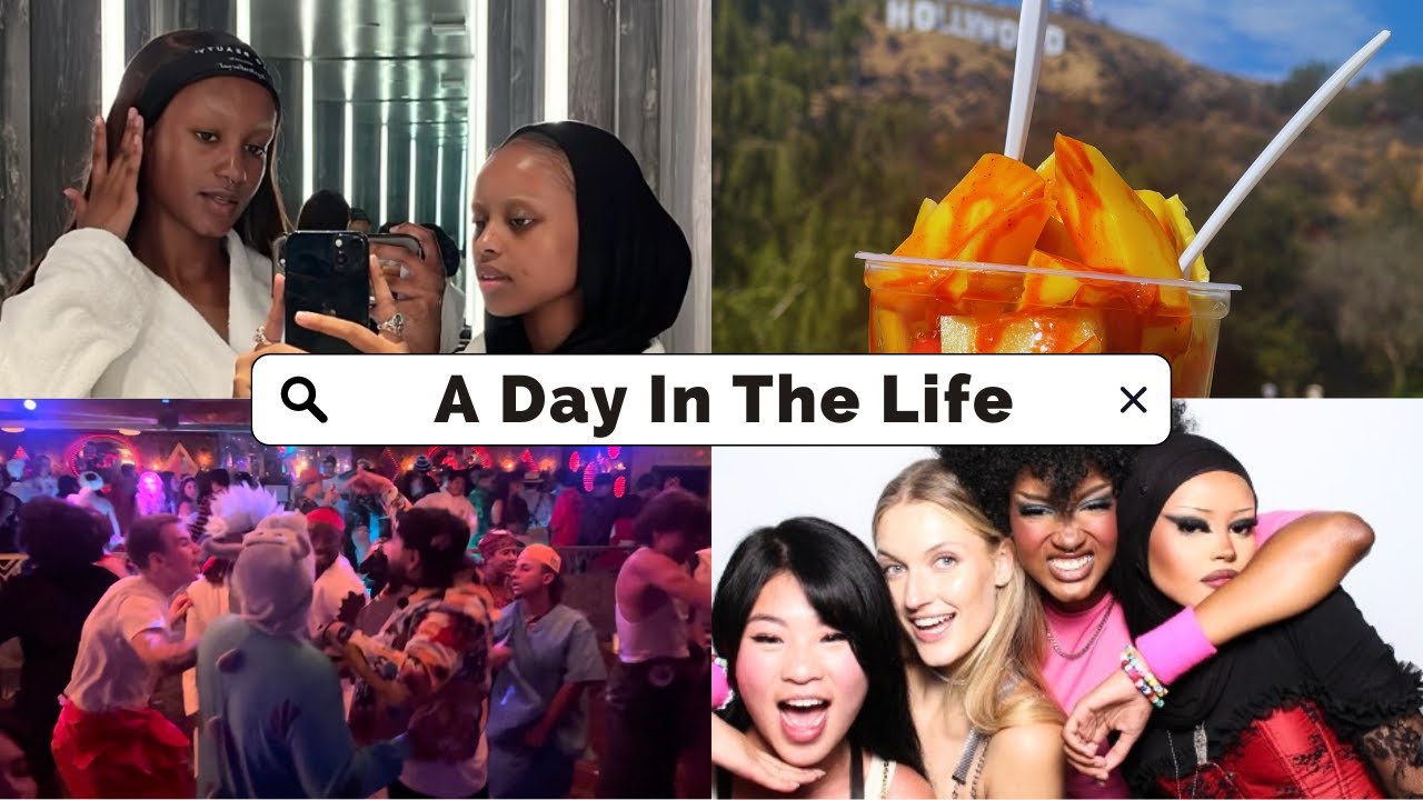 DAY IN THE LIFE VLOG: girls' spa day, movie date, & costume party!