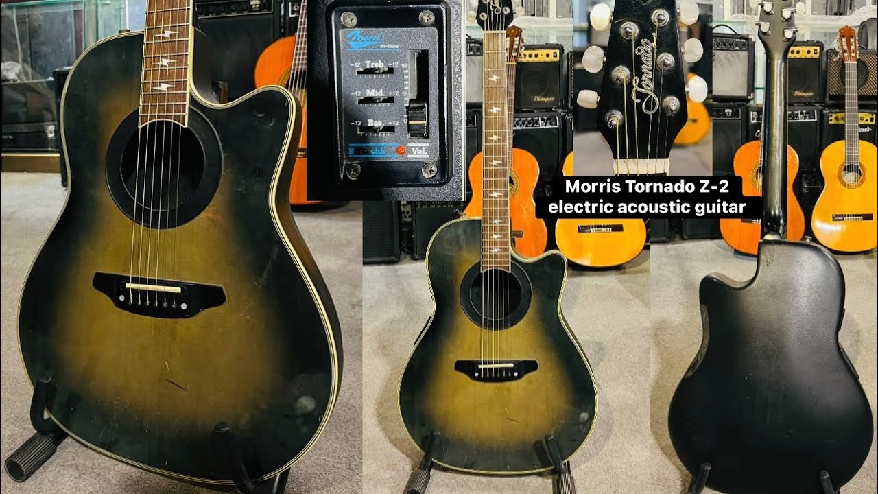 Morris Tornado Z-2 Electric Acoustic Guitar ( Wilsons Music Instruments Whatsapp No +92 3371476660 )