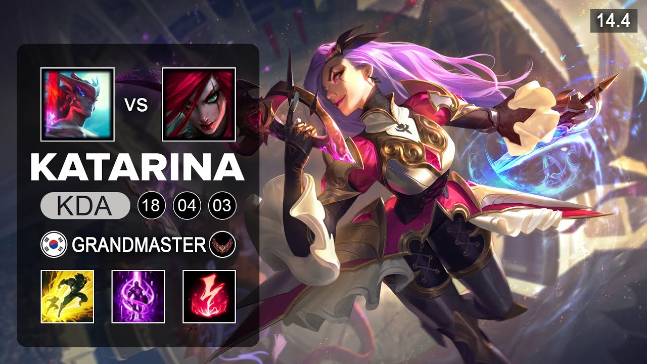 Katarina vs Yone Mid - KR Grandmaster - Patch 14.4 Season 14
