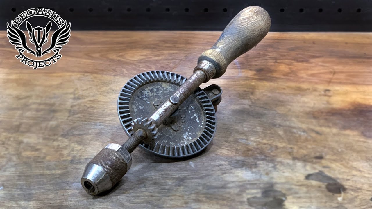 1950's Stanley Egg Beater Drill Restoration - Vintage Tool Restoration