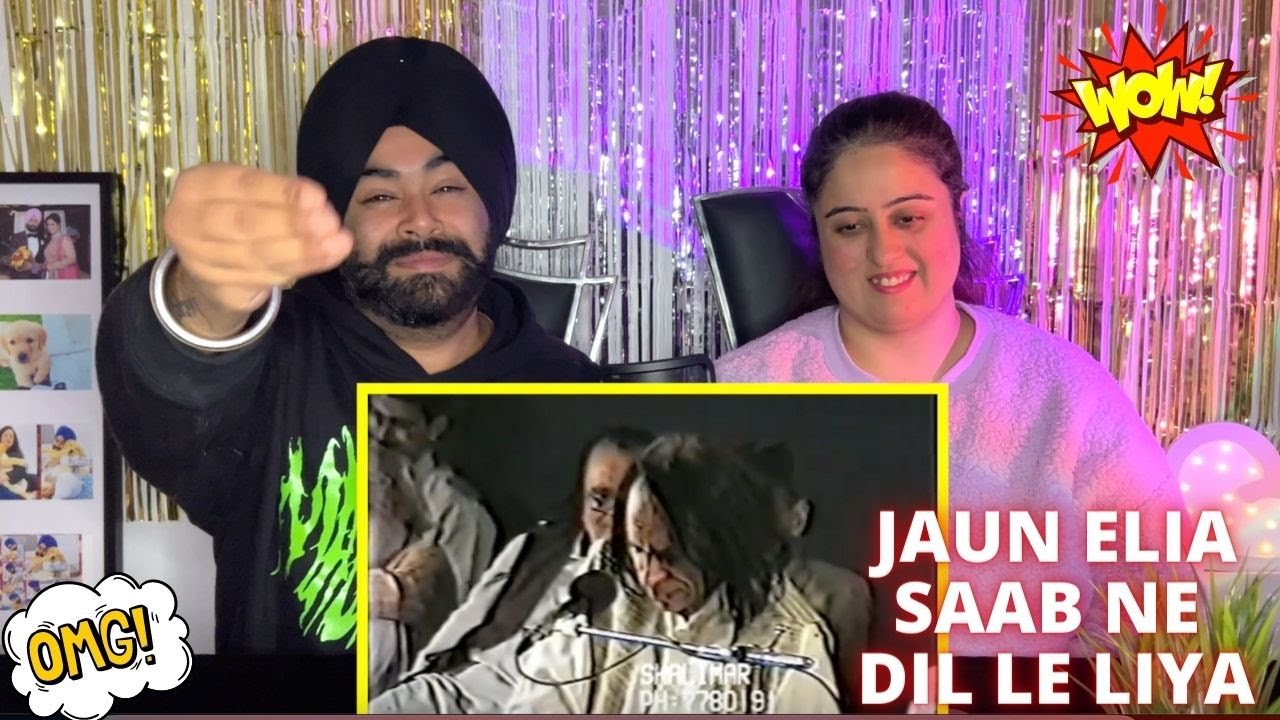Punjabi Reaction on Jaun Elia Saab Da Mushaira Karachi 2001 ll Jaun Saab Ne Dil Le Leya! Boht Kamaal