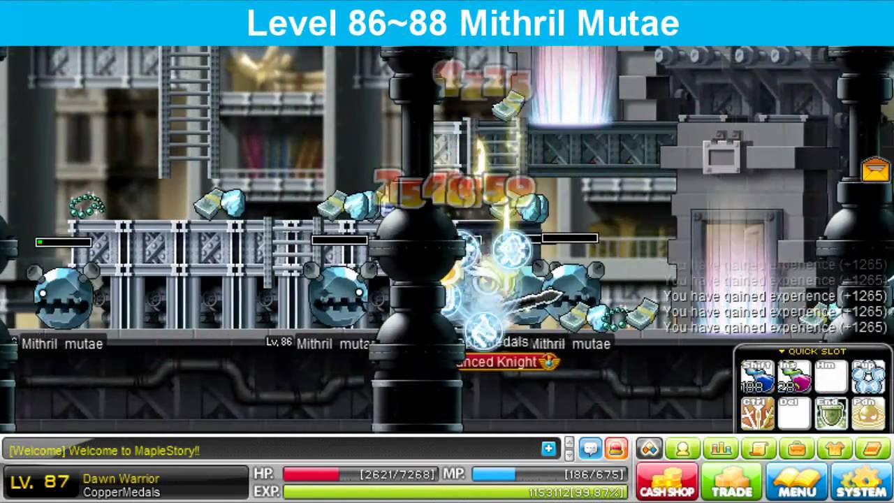 MapleStory Big Bang Dawn Warrior 30 ~ 120 guide
