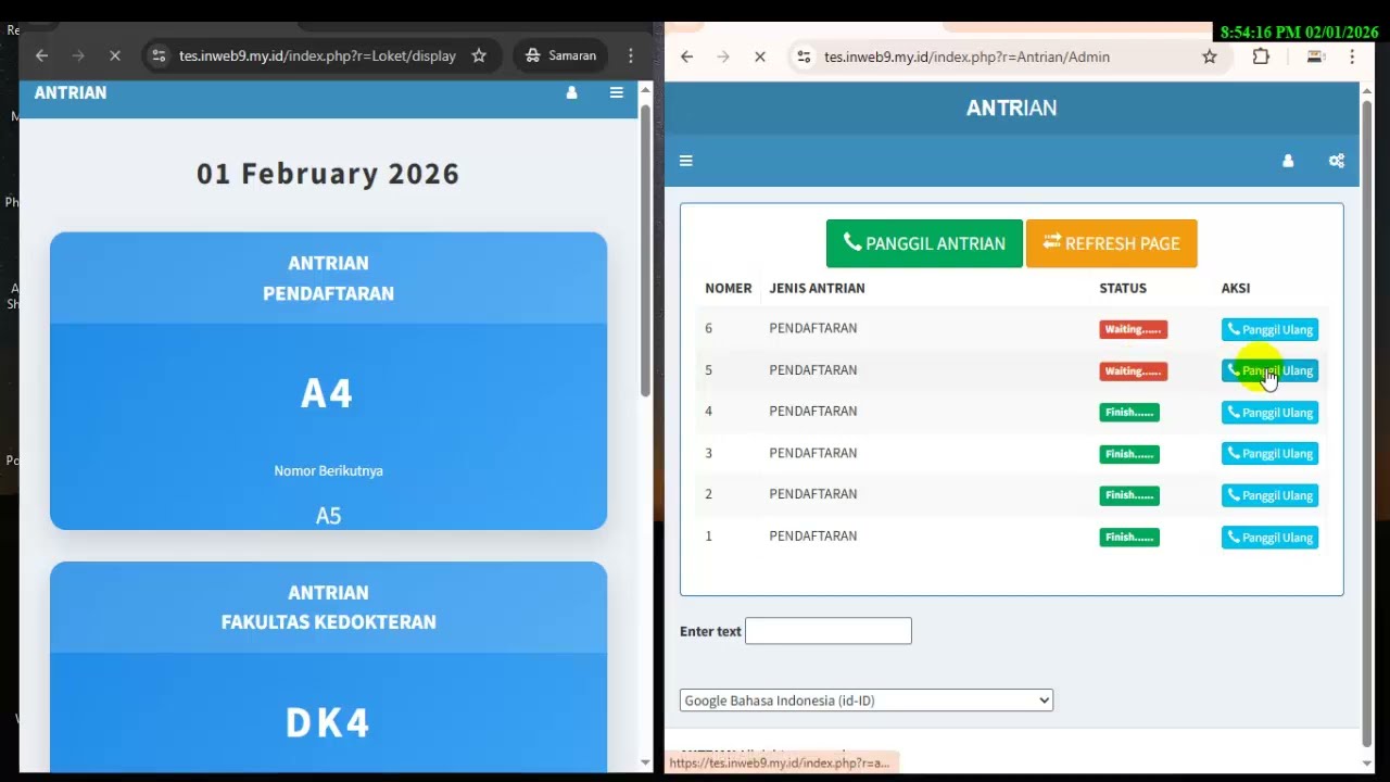 Sistem Aplikasi Antrian Loket