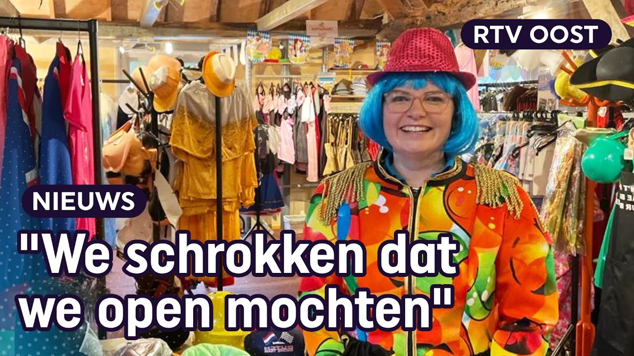 Alaaf! Onverwachts carnaval zorgt voor topdrukte bij carnavalswinkels | RTV Oost