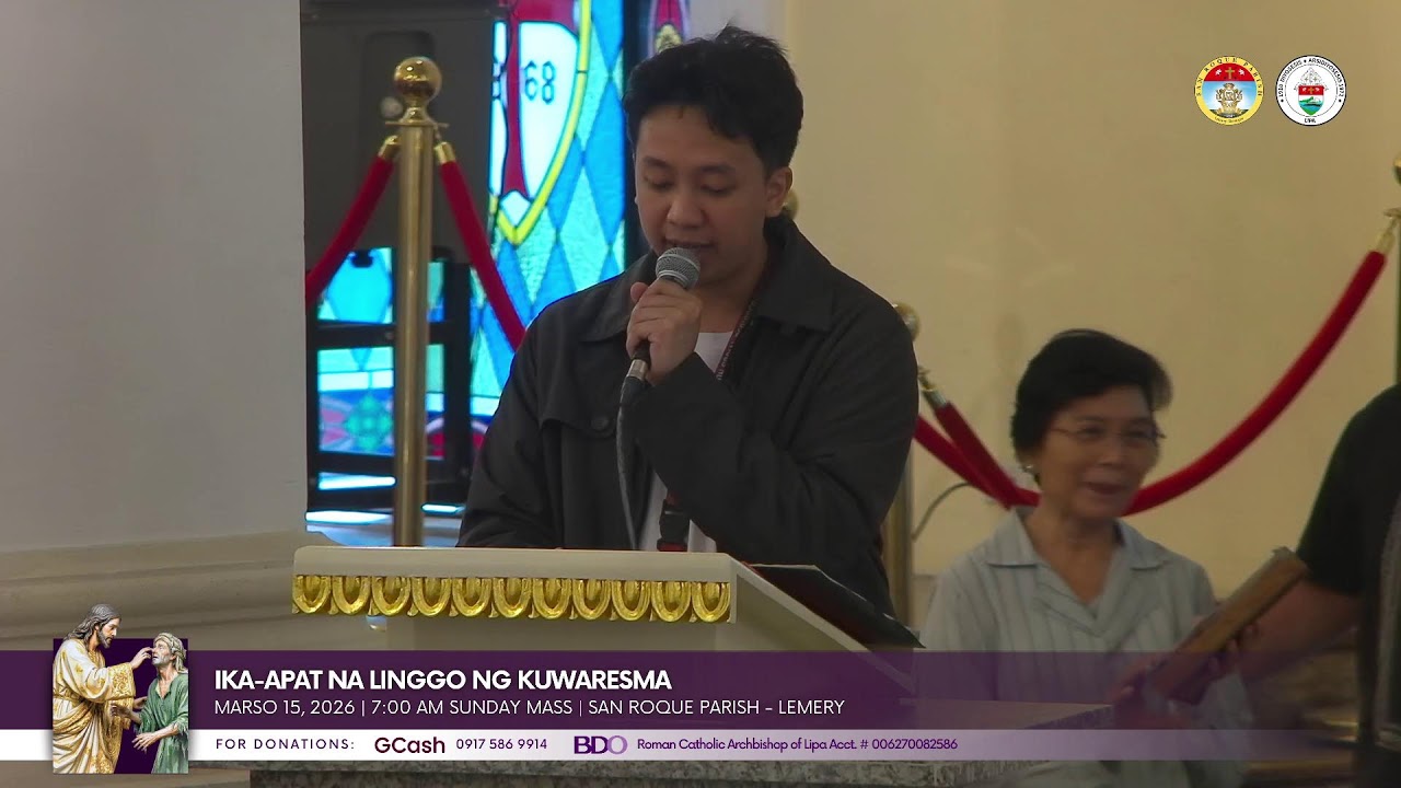 SUNDAY MASS | Marso 15, 2026; 9:30 AM | Ikaapat na Linggo ng Apatnapung Araw na Paghahanda
