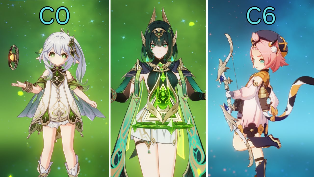 C0 Nahida vs C6 Diona - Nefer Team