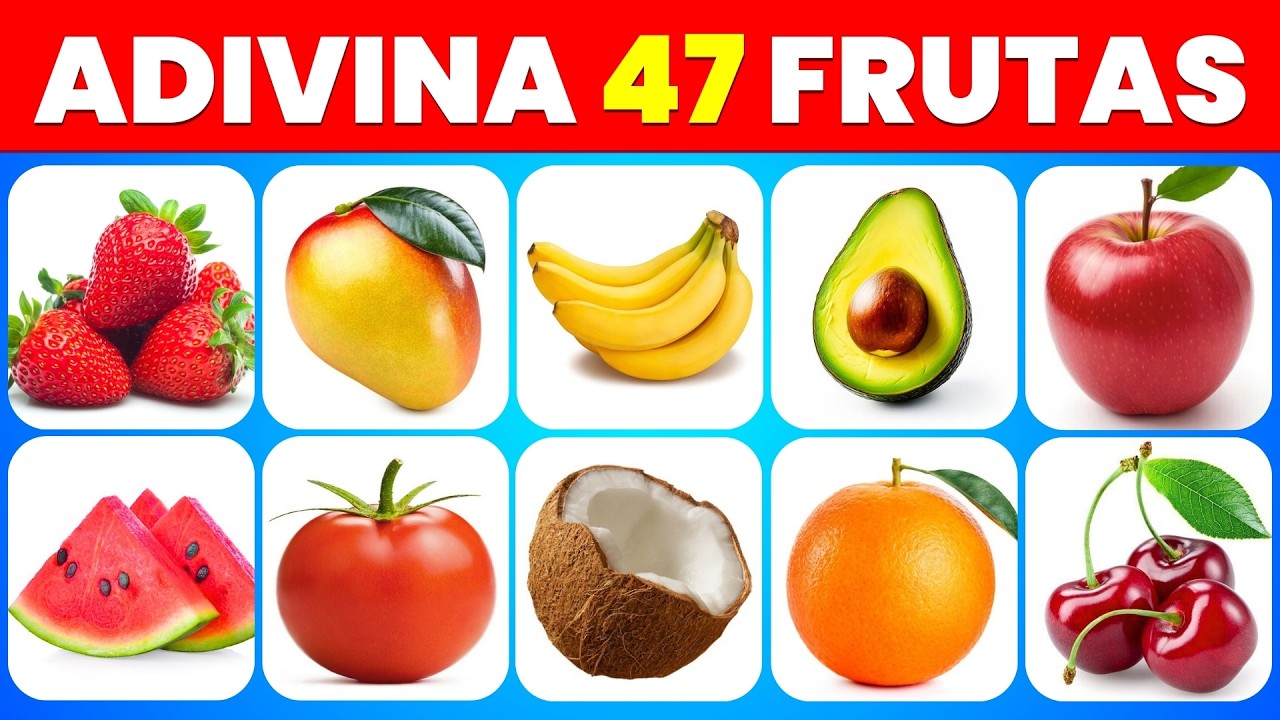 Adivina La Fruta en 3 segundos🍌🥝🍓| Aprende 47 Diferentes Tipos de Frutas | Quiz Estelar✅