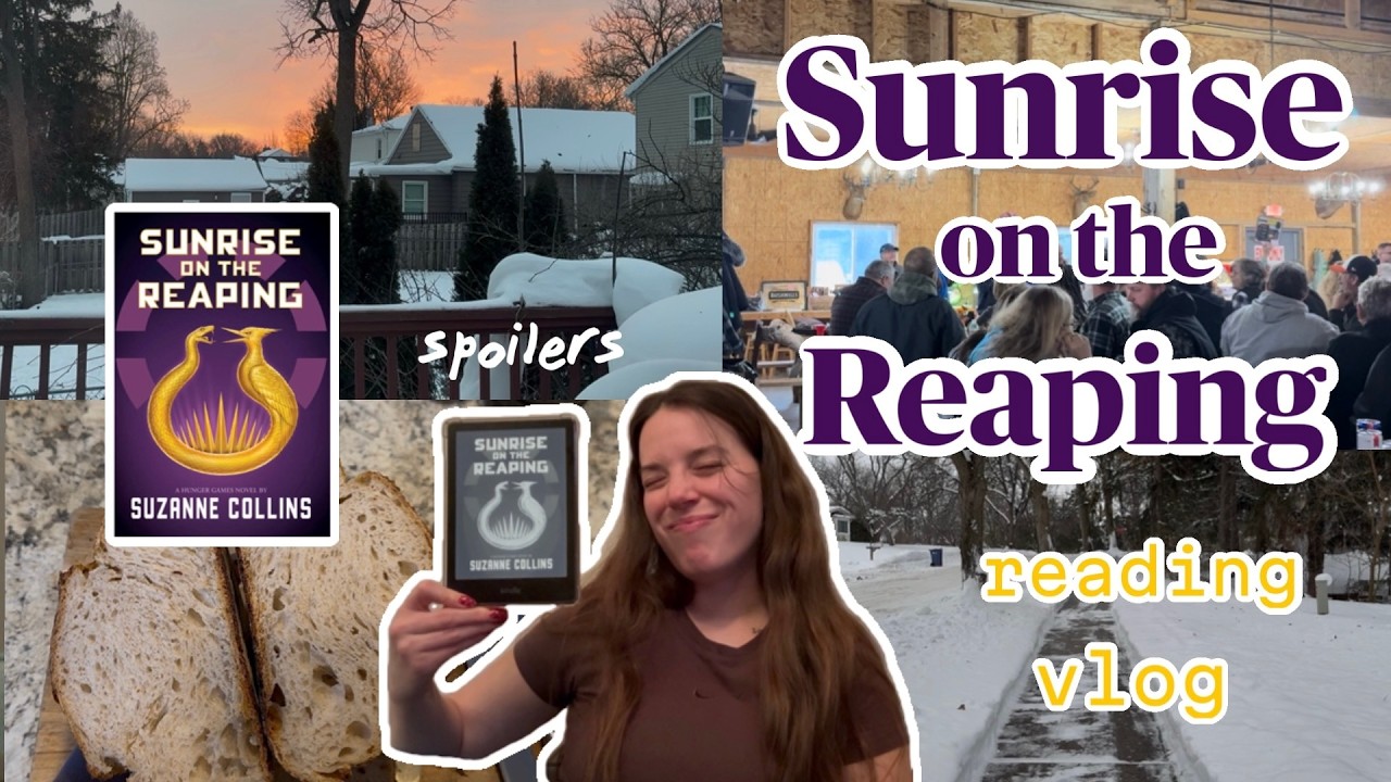 trying my best not to cry | sunrise on the reaping reading vlog