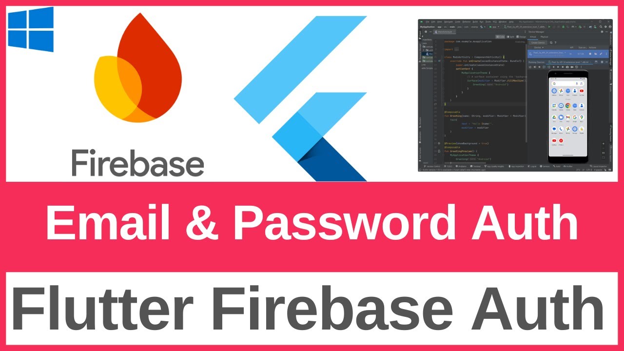 Flutter Firebase Authentication | Email & Password Auth | Flutter & Firebase