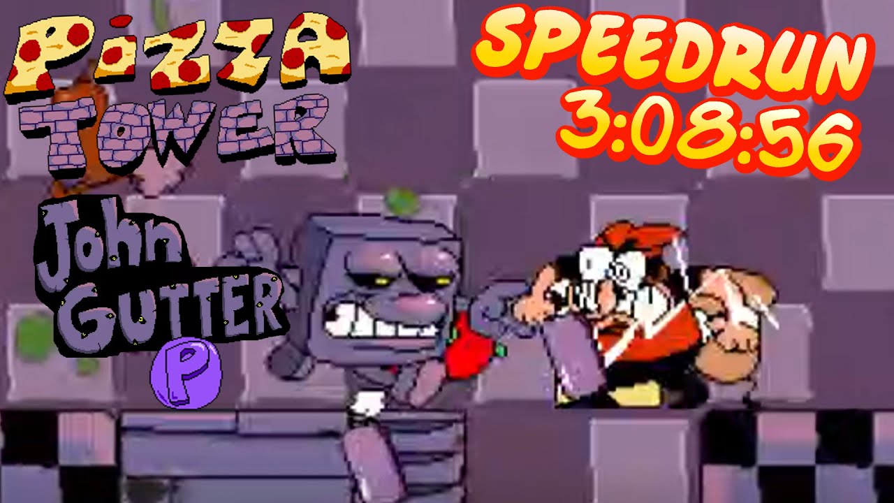 Pizza Tower - John Gutter P rank Speedrun (3:08:56)