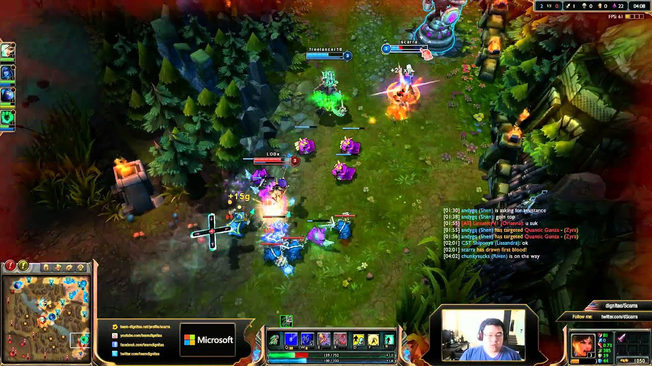 Scarra's stream. Somewhere in diamond 1. I slept for so long... Using shakedrizzle's playlist today