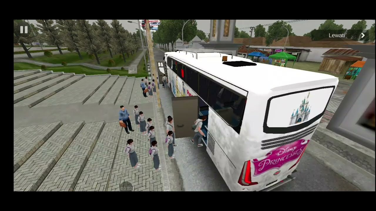 Bussid Pariwisata Putri Disney - Study Tour Bukittinggi ke Istana Basa Pagaruyung 
