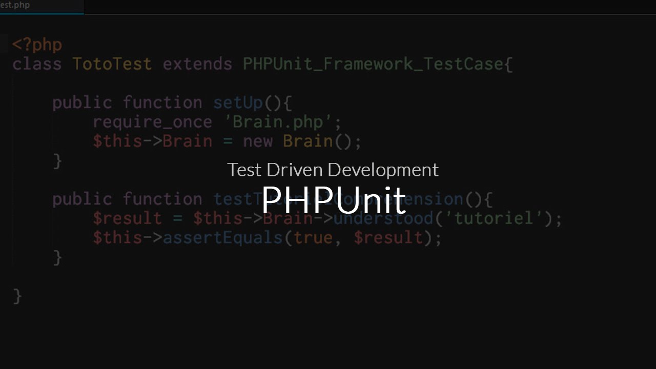 Tutoriel PHPUnit : Tests unitaires, PHPUnit