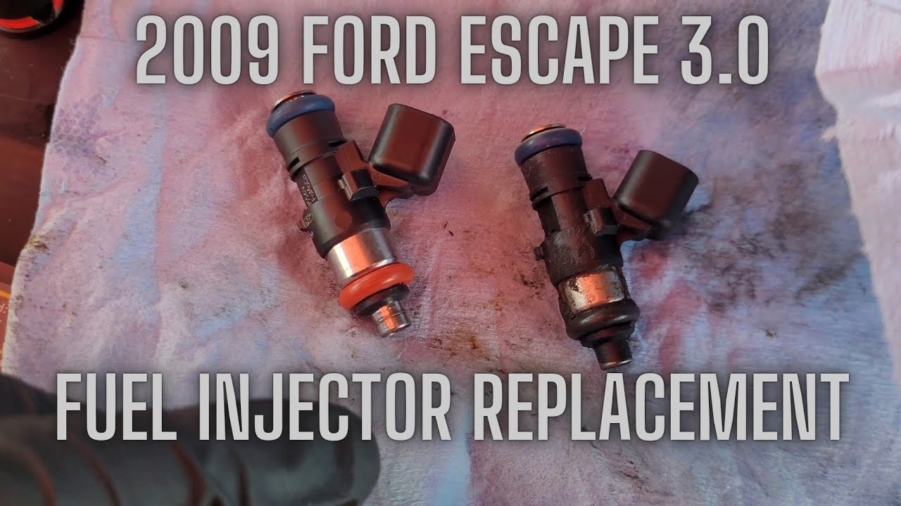 Как заменить топливные форсунки на Ford Escape 3.0 2009 года выпуска