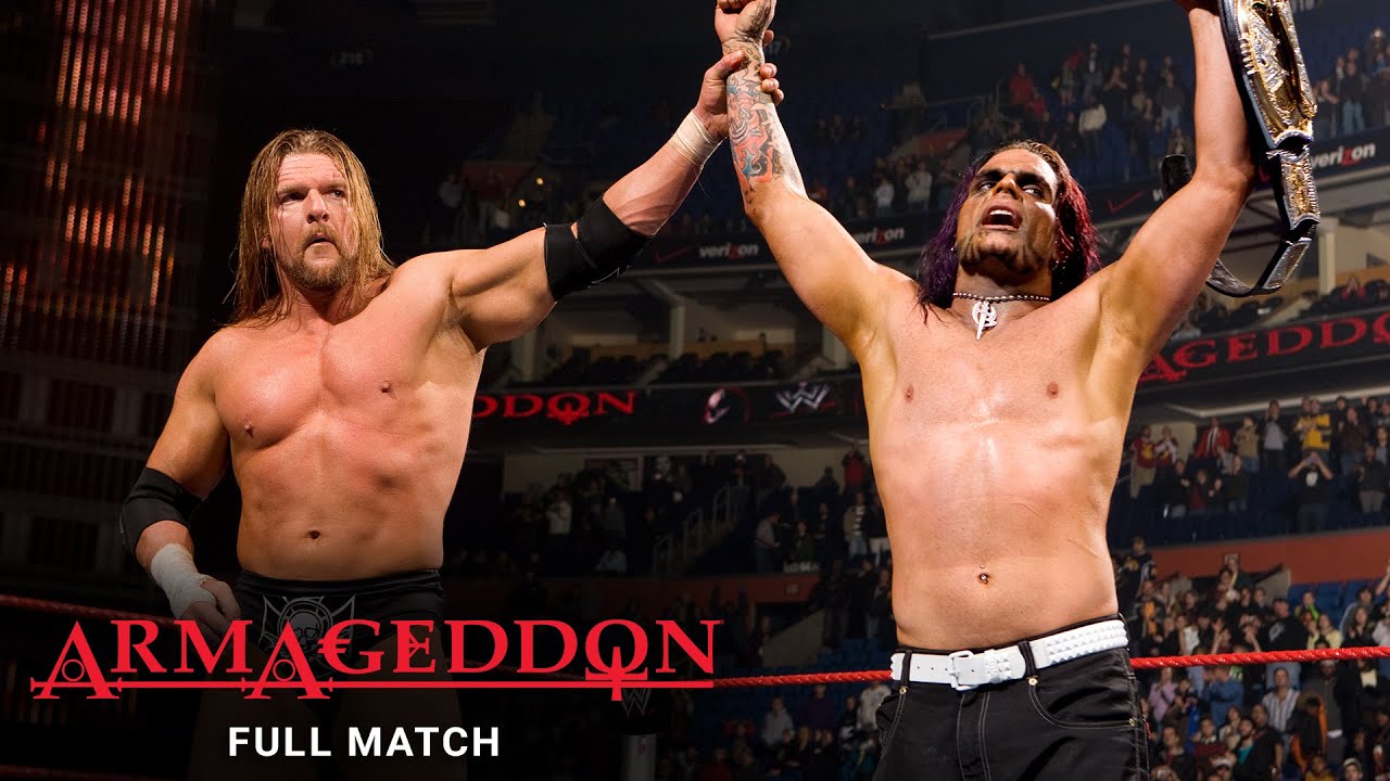 FULL MATCH - Edge vs. Jeff Hardy vs. Triple H: Armageddon 2008 - WWE Title Match: Armageddon 2008