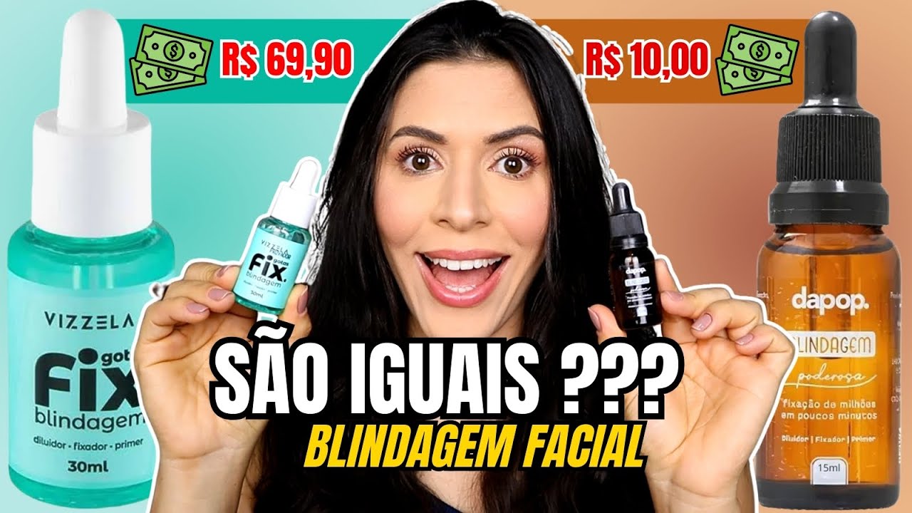 BLINDAGEM FACIAL - Qual a melhor? - VIZZELA Gotas Fix x DAPOP Blindagem Poderosa