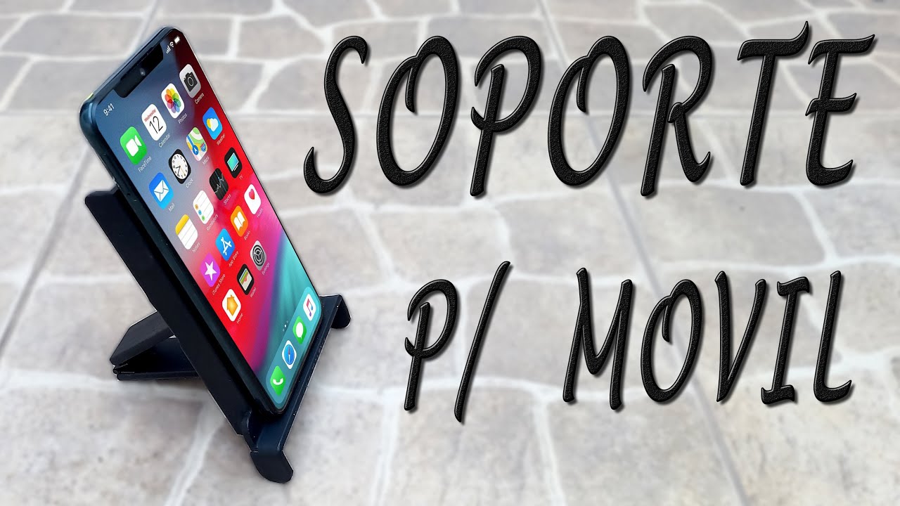 SOPORTE Para CELULAR - De Hierro y Plegable