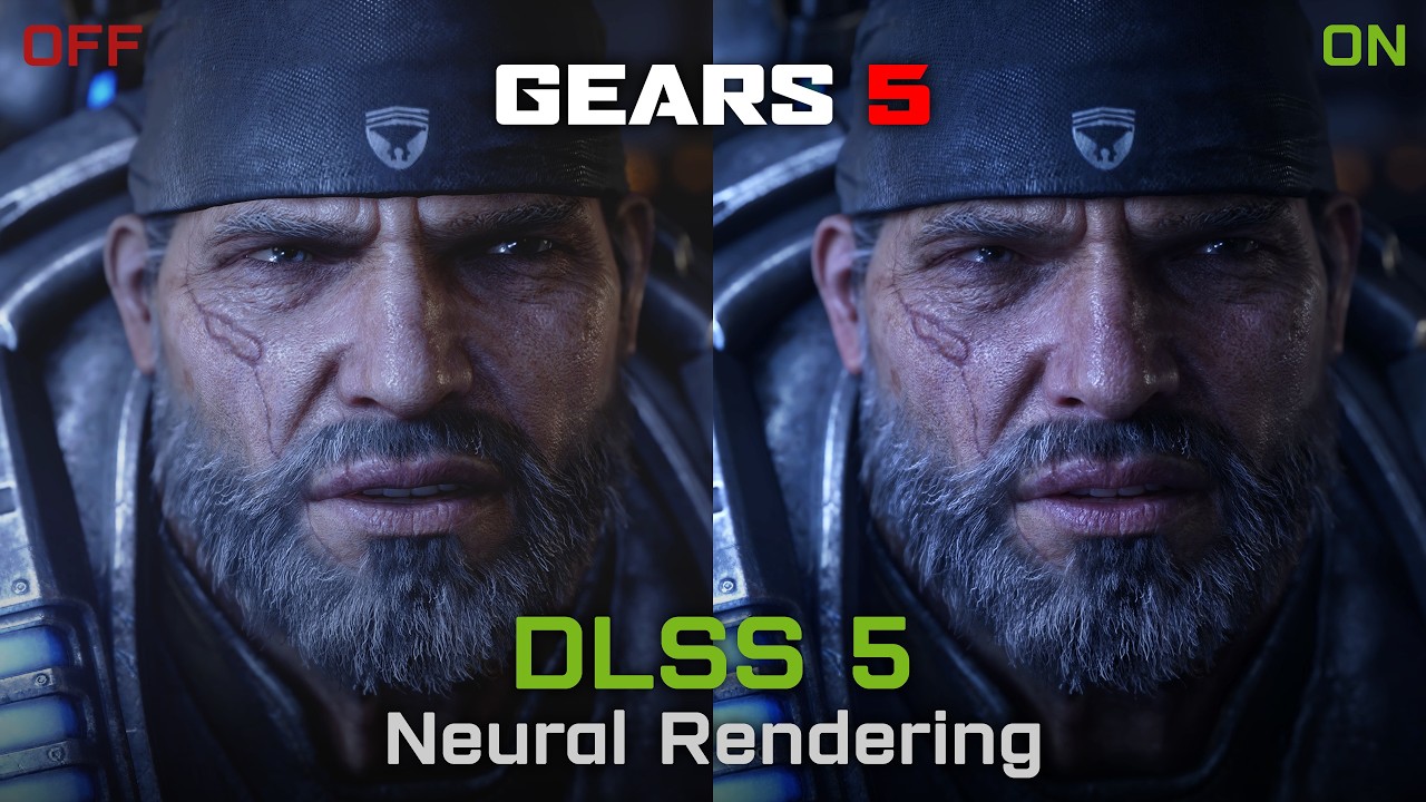 Gears 5 DLSS 5 Neural Rendering Showcase | 4K RTX 5090 Comparison