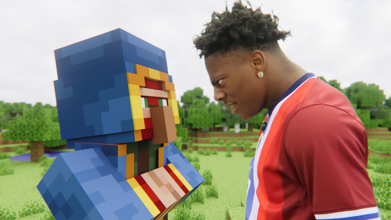 iShowSpeed проходит Minecraft на скорость