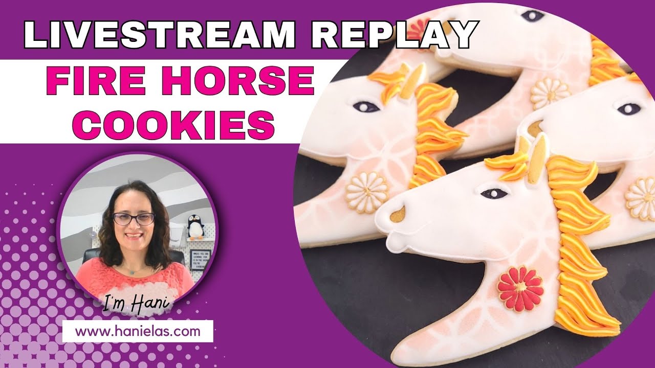 Fire Horse Cookies - Chinese New Year Cookies - Live Event 📱|Episode 277|
