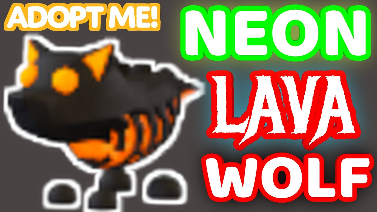 MAKING NEON LAVA WOLF IN ADOPT ME! Wolf Box Halloween Update Legendary Pet !