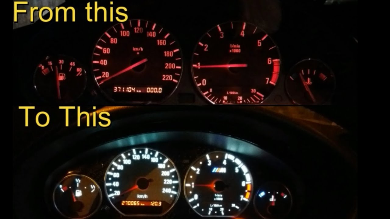 DIY How to Install LED Gauge Panel on E36 Cluster Gauge