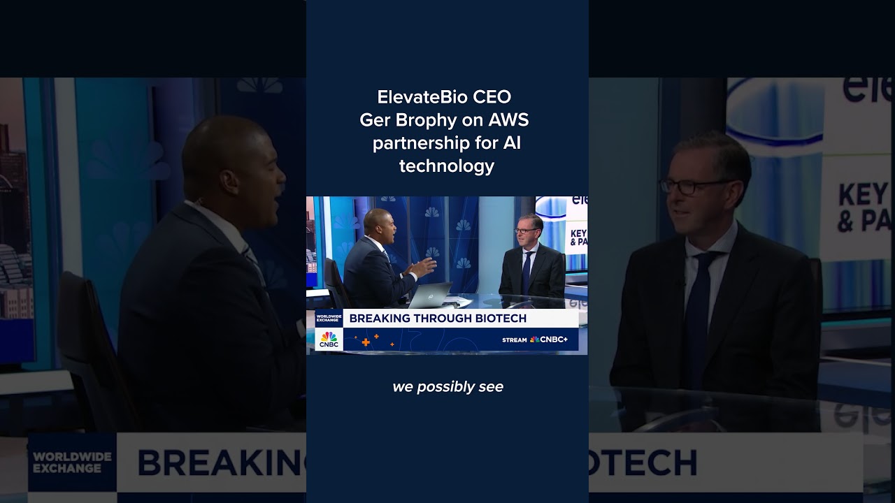 ElevateBio CEO Ger Brophy on AWS partnership for AI technology