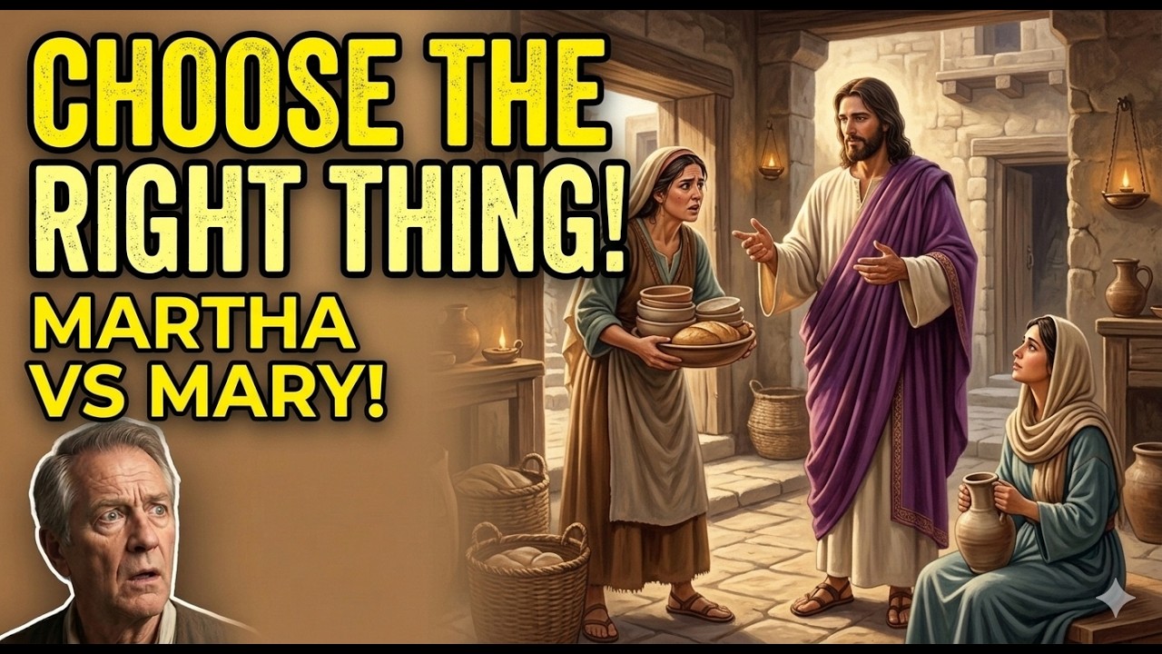 73 Mary and Martha Choosing What Matters Most | Jesus Visits Two Sisters Luke 10:38-42 | Bible Story