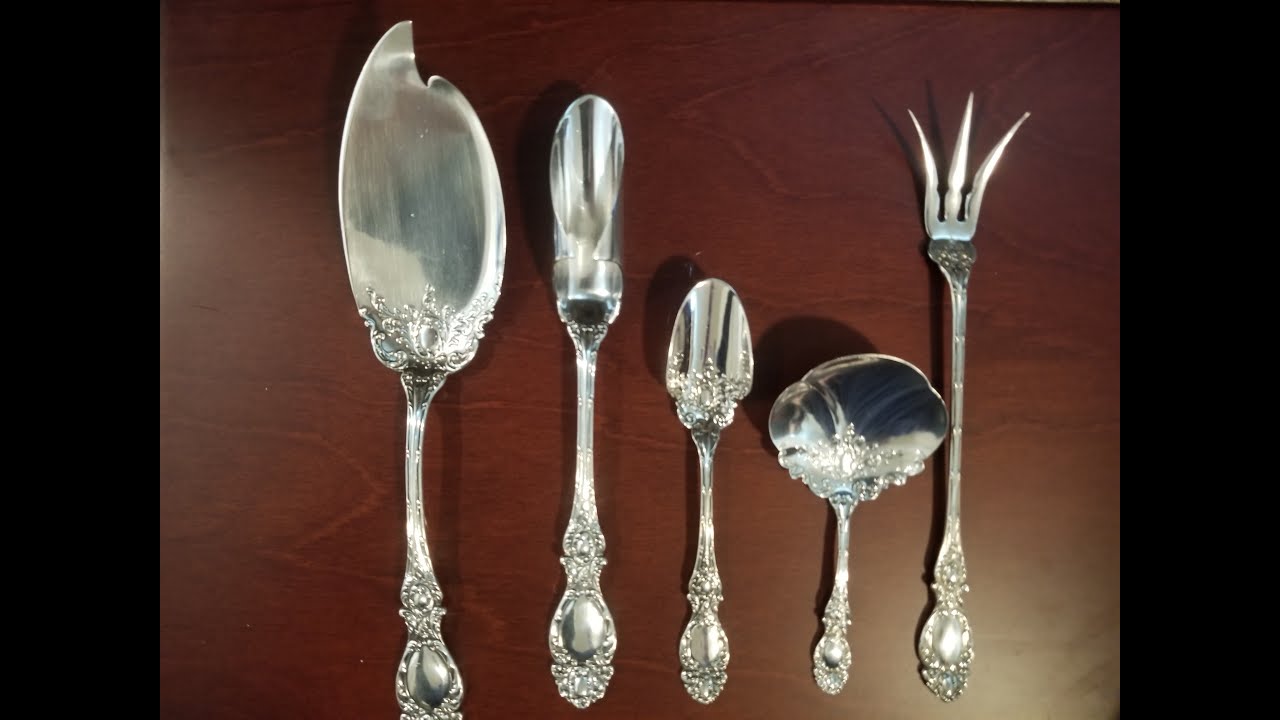 Sterling Silver Flatware Identification Series Episode 2 - 5x Serving Pieces Lucerne by Wallace