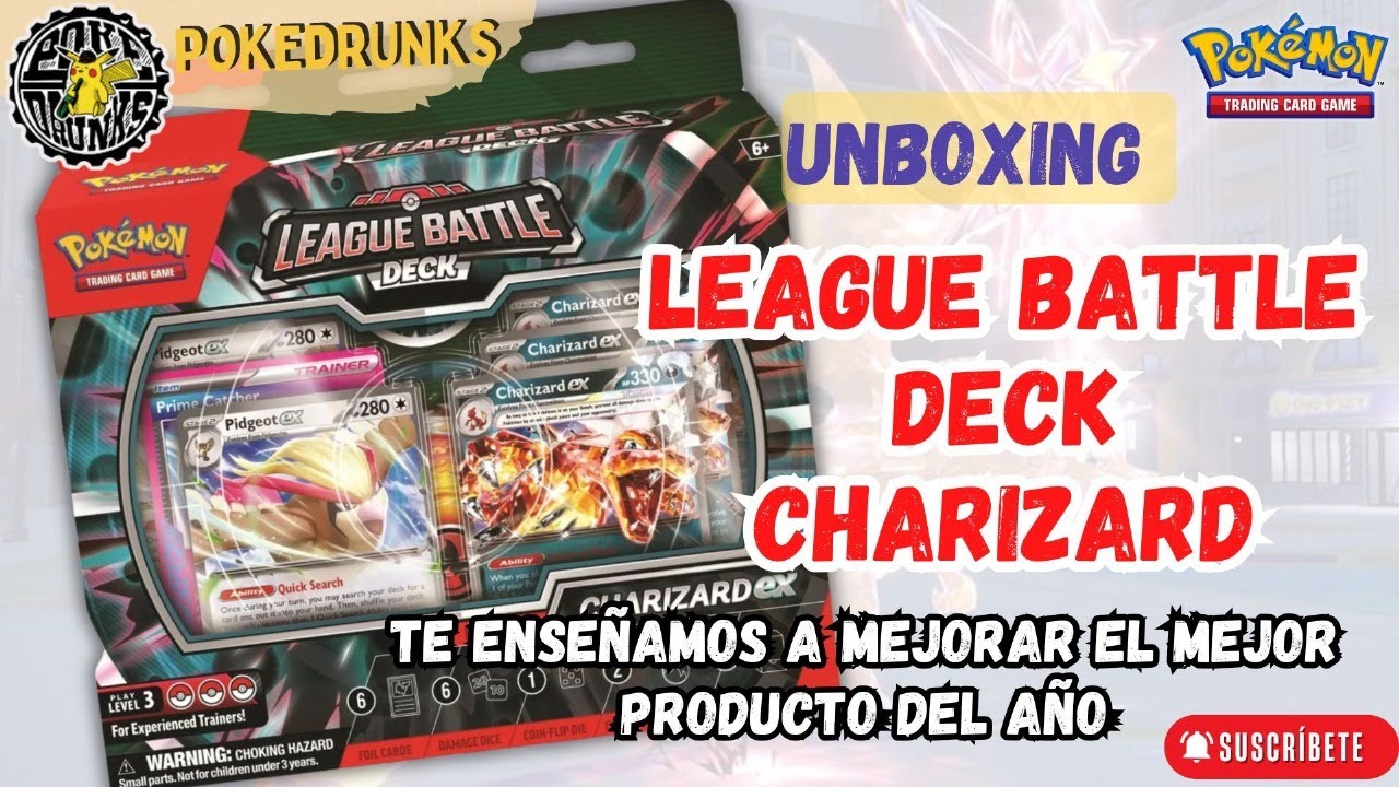Pokemon TCG Unboxing Charizard League Battle Deck | Cómo mejorar el mejor producto del año