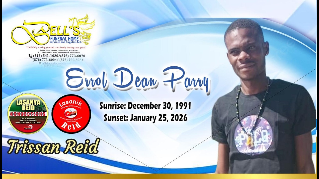 { Dean } Thanksgiving Service for ERROL PARRY at the Thompson Town  Christ Church Trelawny