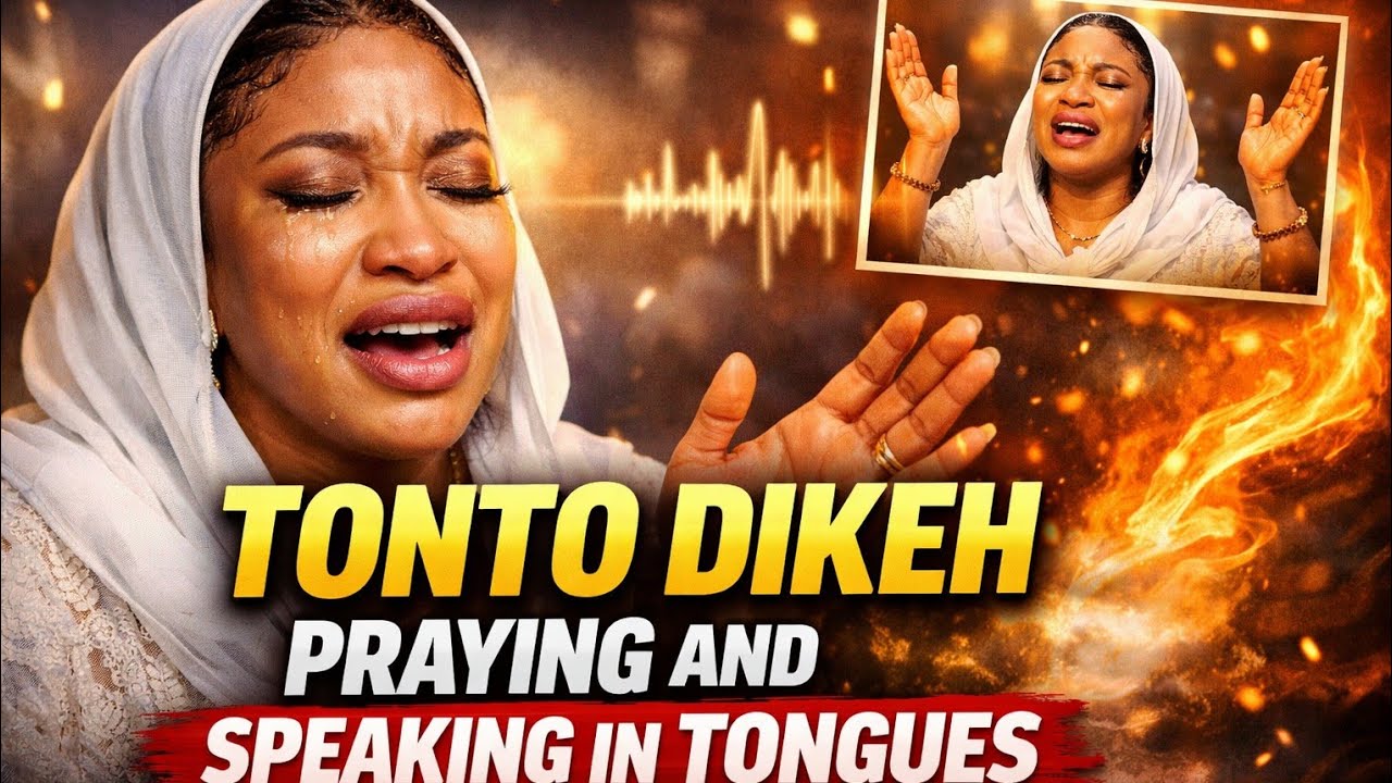Tonto Dikeh's Intense Prayer in Tongues – A Real Woman of God 🧎🏾‍♀️🔥