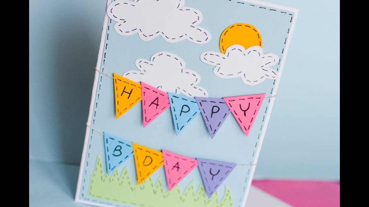 How to Make - Greeting Birthday Card - Step by Step | Kartka Na Urodziny