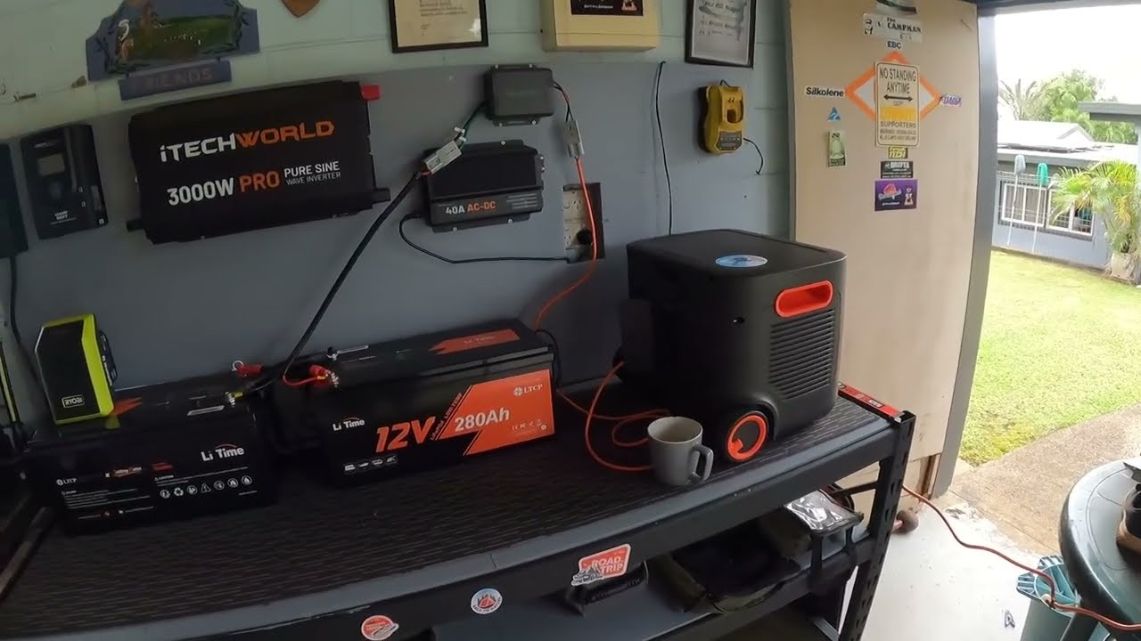 Real Power Outage- Shed off grid system to the rescue to power entire house #litime #LiTimePower