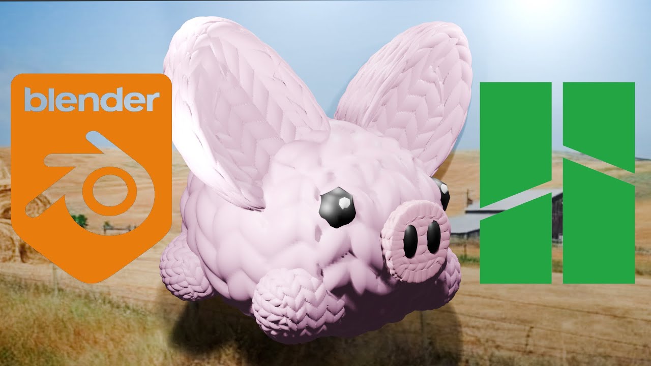 How to Make a Knitted Pig | Blender to Bambu Studio STL